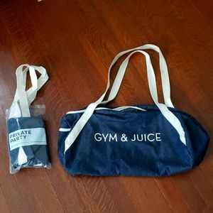 Private Party Gym & Juice duffle